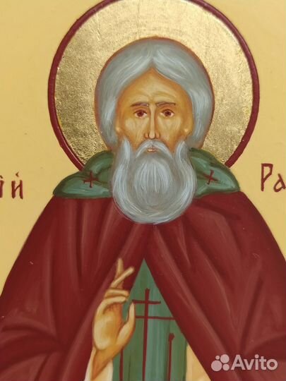 Сергий Радонежский рукописная икона