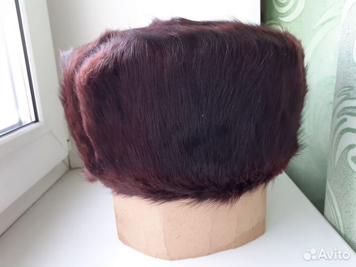 Шапка ушанка мужская меховая ондатровая