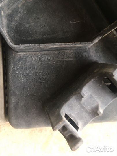 Hyundai салярис 1 KIA rio 3 Кассета радиатора