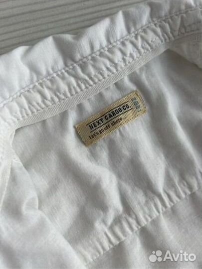 Рубашка next хлопок лён рост 86 см