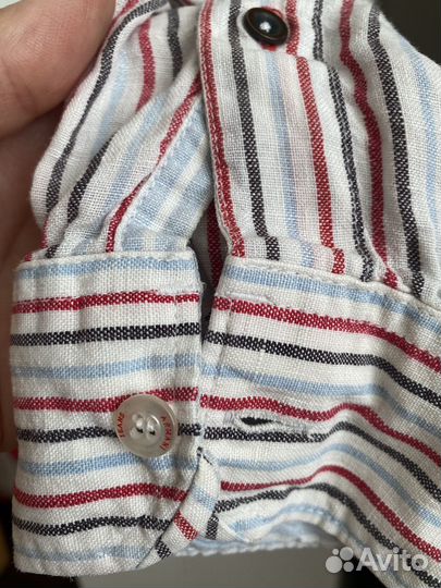 Мужская лен рубашка armani