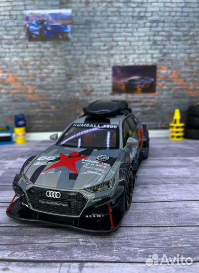 Машина audi RS6 металлическая свет/звук PC6