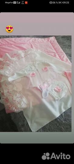 Конверт на выписку для девочки осень/весна