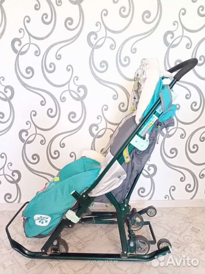 Детские санки коляска