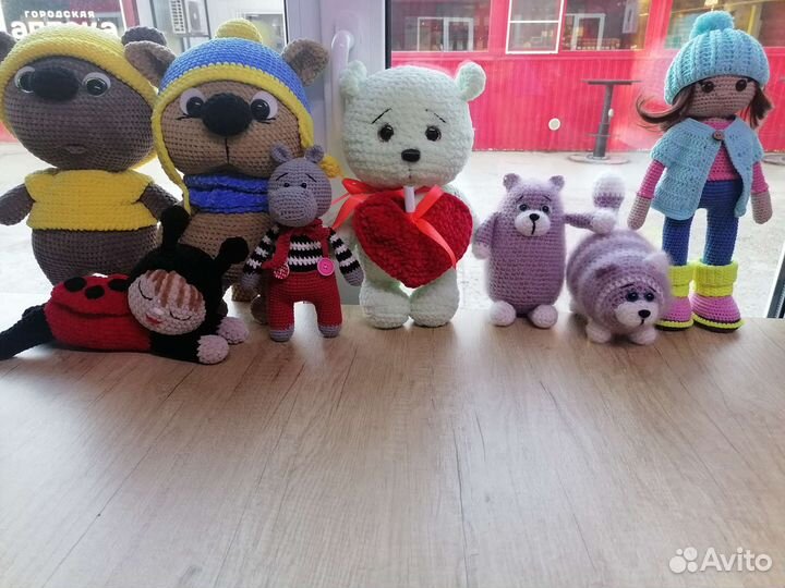 Вязанные игрушки ручной работы