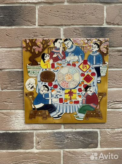 Керамическое панно из Китая