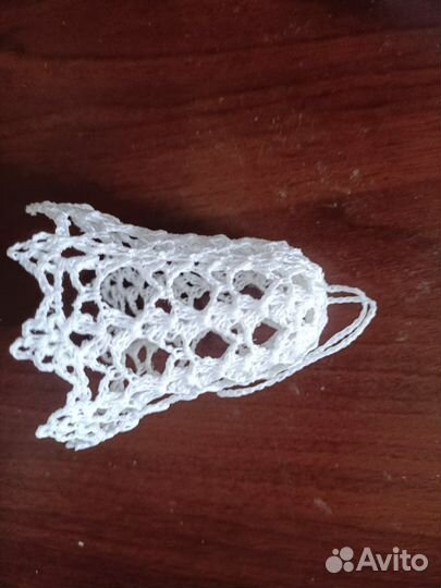 Комплект из 4 белых колокольчиков