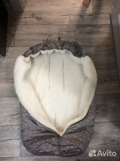 Конверт новый в коляску/на выписку из натур овчины