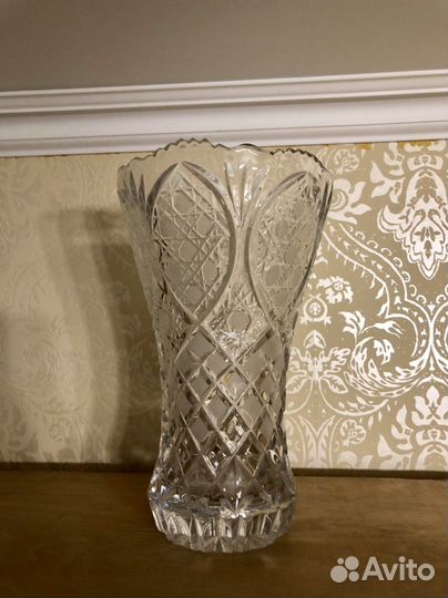 Хрустальная ваза СССР 29 см