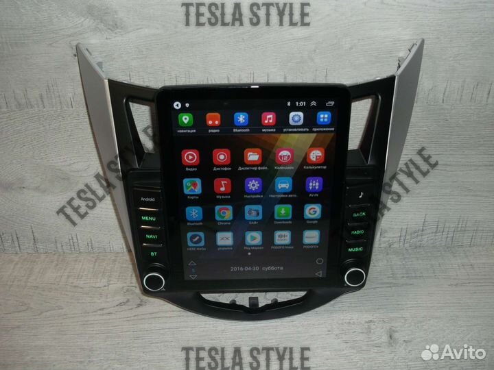 Магнитола Hyundai Solaris Tesla Android