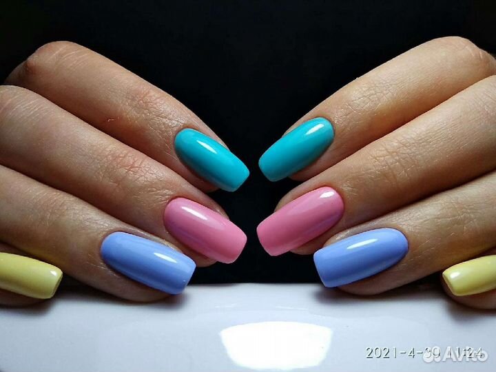 Маникюр, покрытие гель-лак, наращивание ногтей