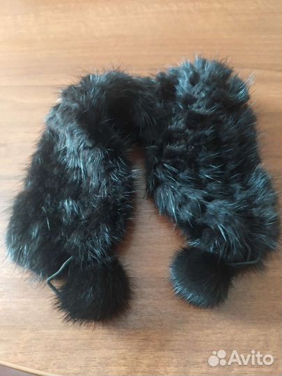 Повязка на голову из норки