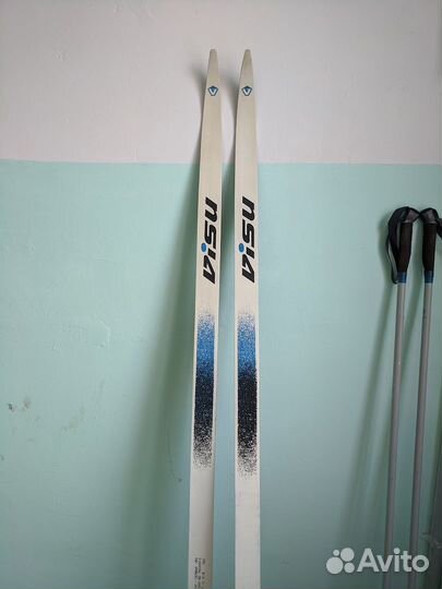 Лыжи беговые новые Visu Эстония, палки, Лыжи СССР