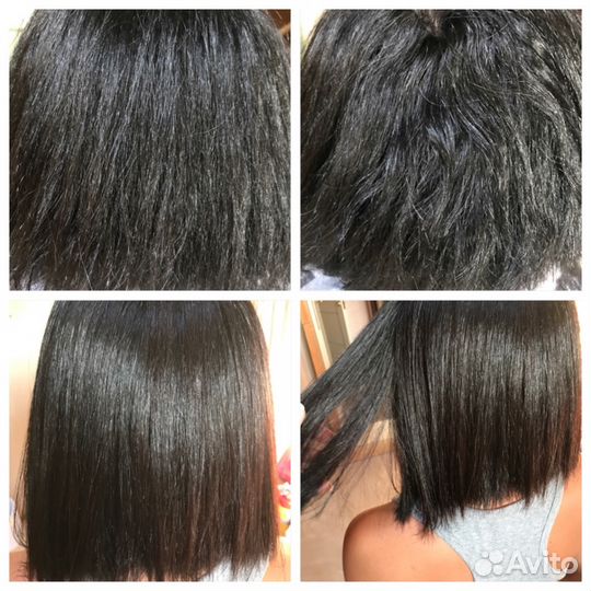 Кератиновое выпрямление и наращивание волос