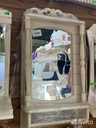 Зеркало для бани дома и дачи липа