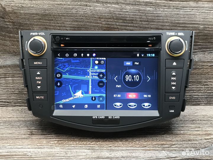 Магнитола Toyota RAV4 3 XA30 с камерой