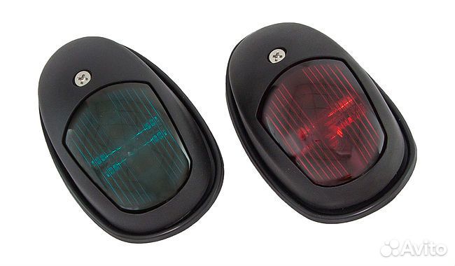 Огни ходовые 89х55 мм комплект (красный, зеленый)