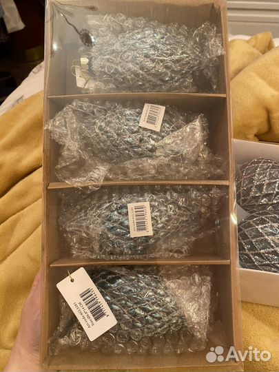 Елочные игрушки стекло набор Европа