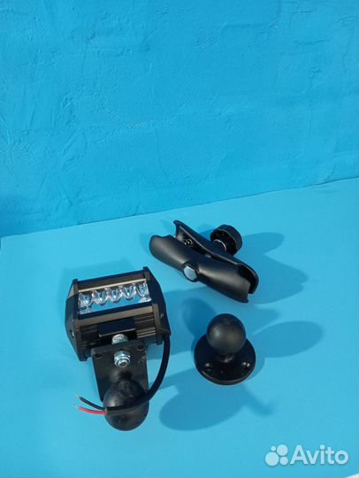 Фара+крепление для лодки, кемпинга, авто 12/24В