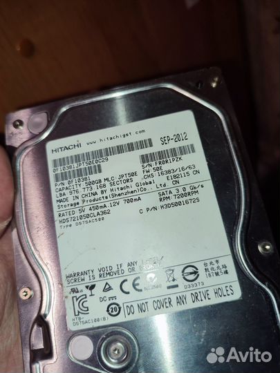 HDD hitachi 500 GB 3.5