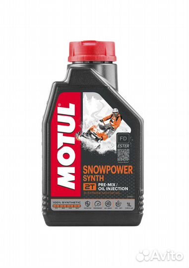 Масло моторное motul Snowpower Synth 2T 1 л для сн