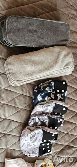 Подгузники многоразовые и вкладыши