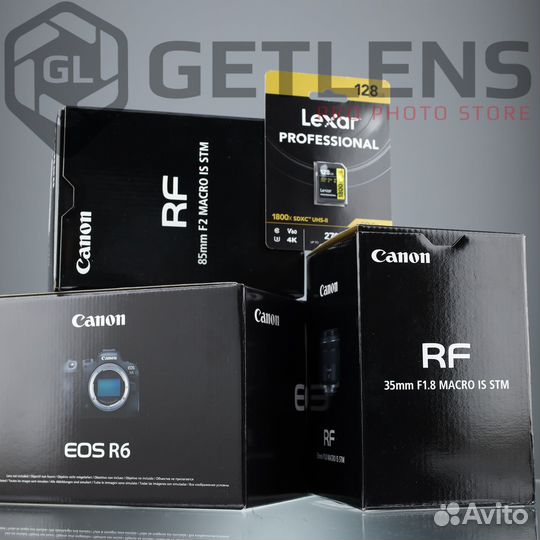 Canon R6 + RF 35 1.8 + RF 85 2.0 + Lexar 128GB