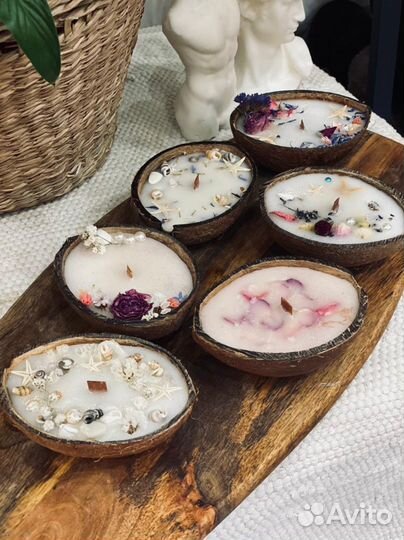 Свеча в кокосе