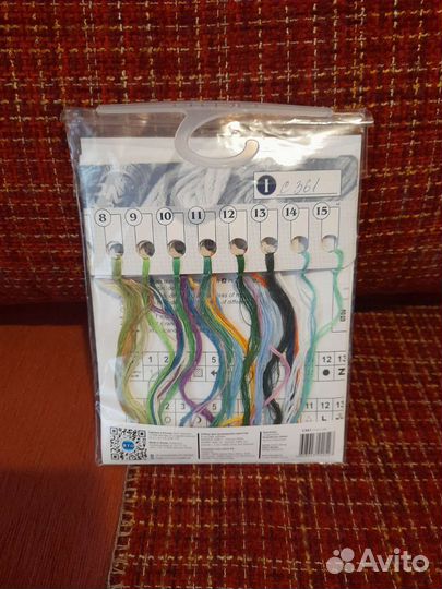 Остатки набора для вышивания