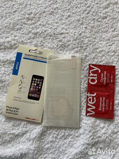 Защитное стекло на iPhone 6s plus