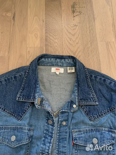 Джинсовая рубашка levis 44 46
