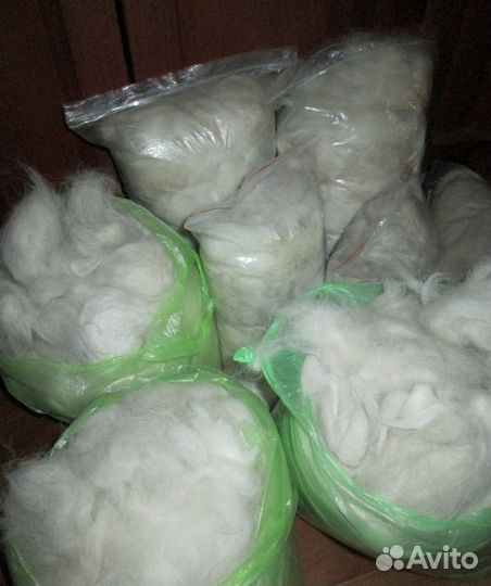 Белый пух Хаски без запаха