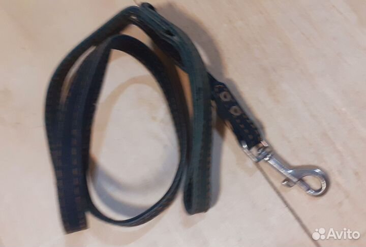 Строгий ошейник, кожаный ошейник, поводок кожа