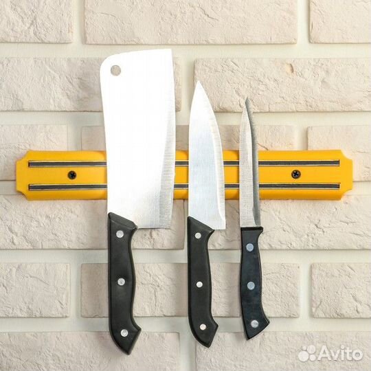 Держатель для ножей магнитный Доляна, 33 см, цвет