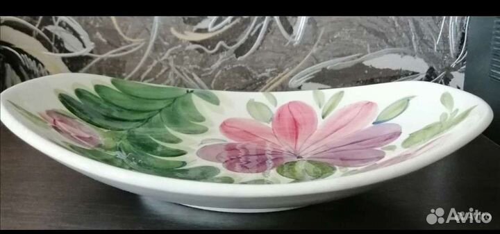 Большое блюдо фарфор СССР