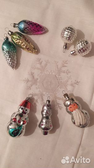 Елочные игрушки картонаж СССР