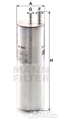 Mann-filter WK8058 Фильтр топливный VW T6 2.0D 15