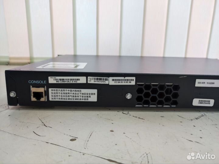 Коммутатор Cisco WS-C2960+24LC-S (8 POE)