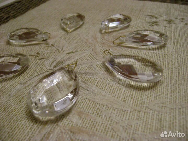 Подвески хрусталь(зап.части)для люстры,бра Колпино