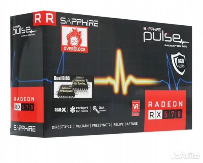 Видеокарта Sapphire AMD Radeon RX 570 pulse 8Gb