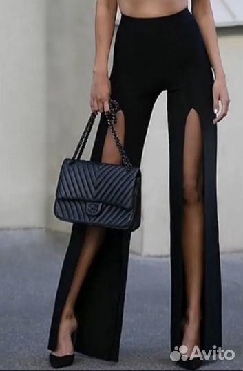 Брюки женские с разрезами