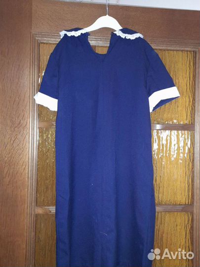 Платье школьное синее 152