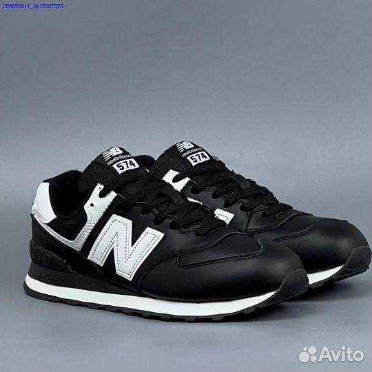 Кроссовки New Balance 574 Black (Арт.18220)