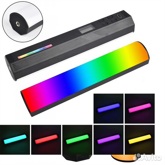 LED осветитель для фото и видео съемки W200 RGB