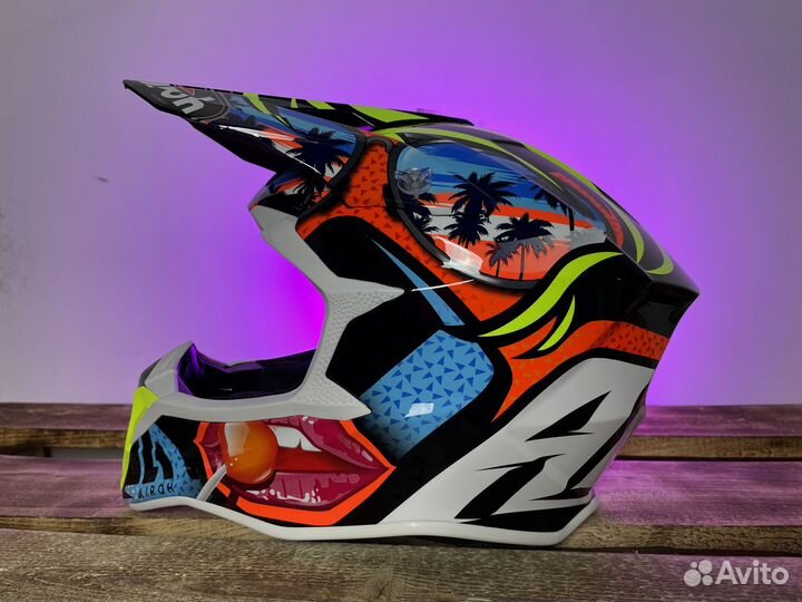 Кроссовый шлем Airoh Wraap Orange