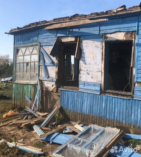 Демонтаж, снос стен, домов, построек