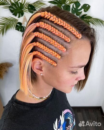 Модель косы с канекалоном ребенку