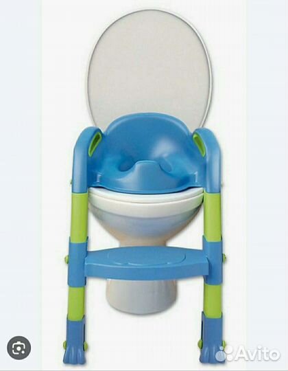 Сидушка на унитаз со ступенькой для детей