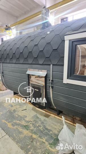 Баня бочка под ключ в рассрочку