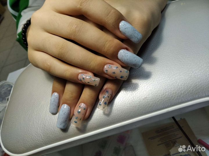 Наращивание коррекция шеллак маникюр ногтей